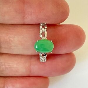 Certified Natural Burmese Jadeite Ring